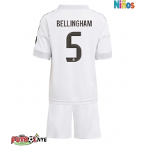 Camiseta Real Madrid Jude Bellingham #5 Primera Equipación para niños 2025-26 manga corta (+ pantalones cortos)